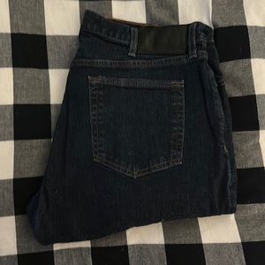 Straight fit blue jeans